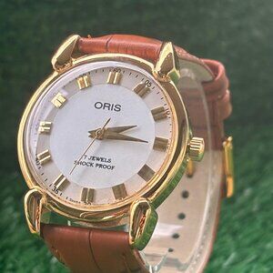 Vintage Oris AM044 - Men's Wrist Watch - Swiss Made - 17 Jewels